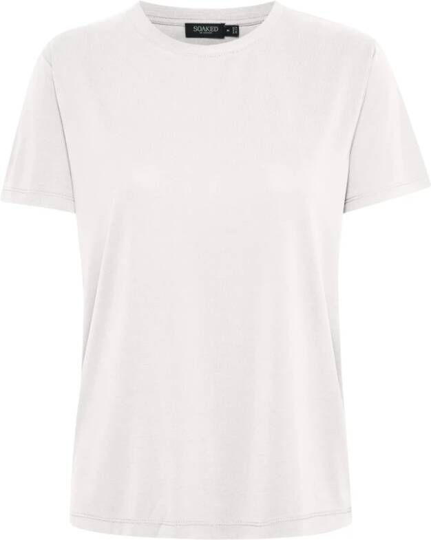 Soaked in Luxury SLColumbine crew-neck T-shirt SS Wit Dames
