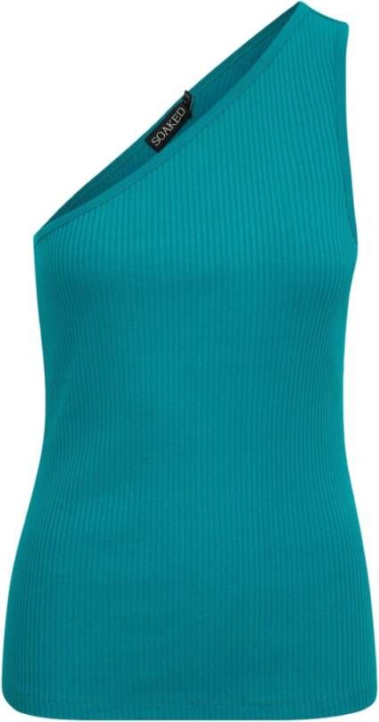 Soaked in Luxury Sleeveless Tops Blauw Dames