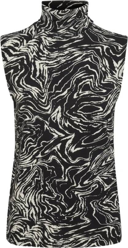 Soaked in Luxury Sleeveless Tops Zwart Dames