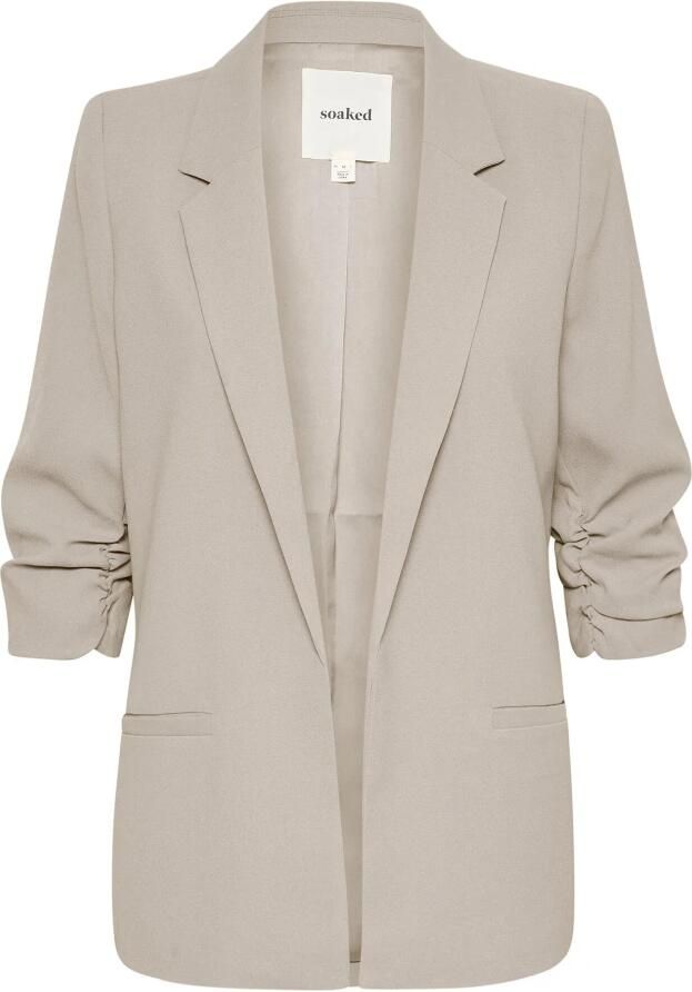Soaked in Luxury Stijlvolle Blazer Jas Shadow Gray Dames