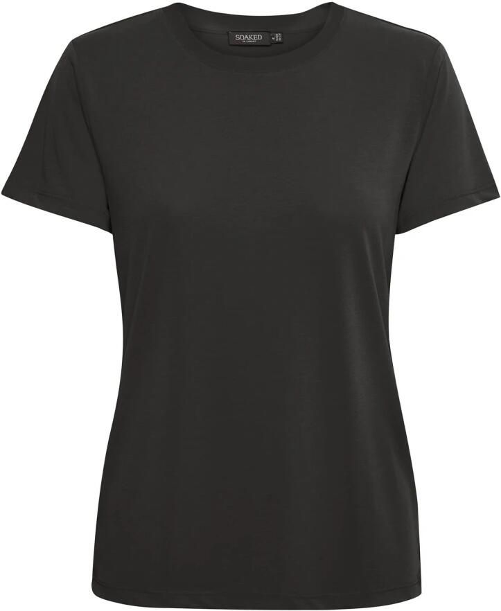 Soaked in Luxury SLColumbine crew-neck T-shirt SS Zwart Dames