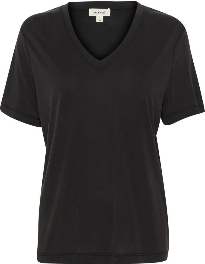 Soaked in Luxury T-shirt Korte Mouw T-shirt col V femme Columbine Loose fit