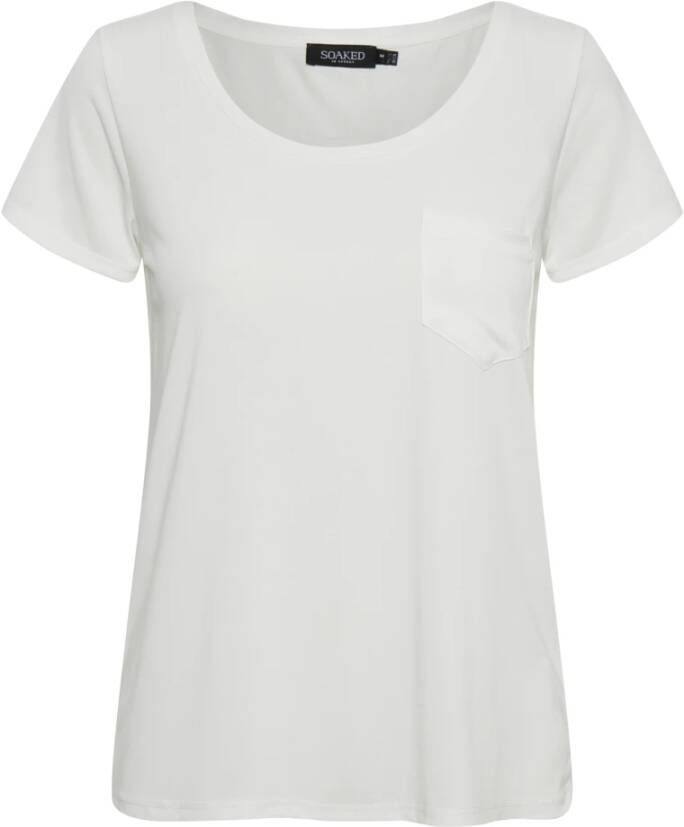 Soaked in Luxury Marineblauw Zak T-shirt Top Blue Dames