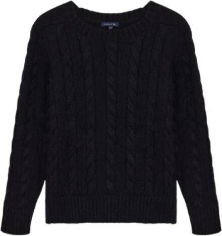 Soeur Trui met ronde hals Zwart Dames