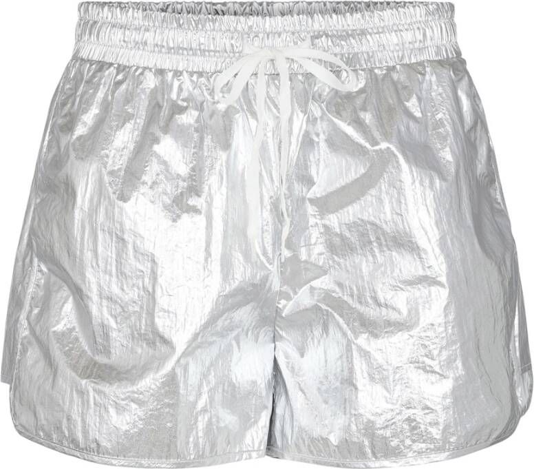 Sofie Schnoor Metallic Finish Shorts Gray Dames