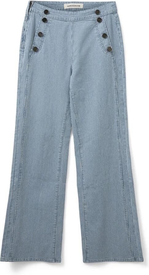 Sofie Schnoor Blauw Gestreepte Lyonsw Broek Blue Dames