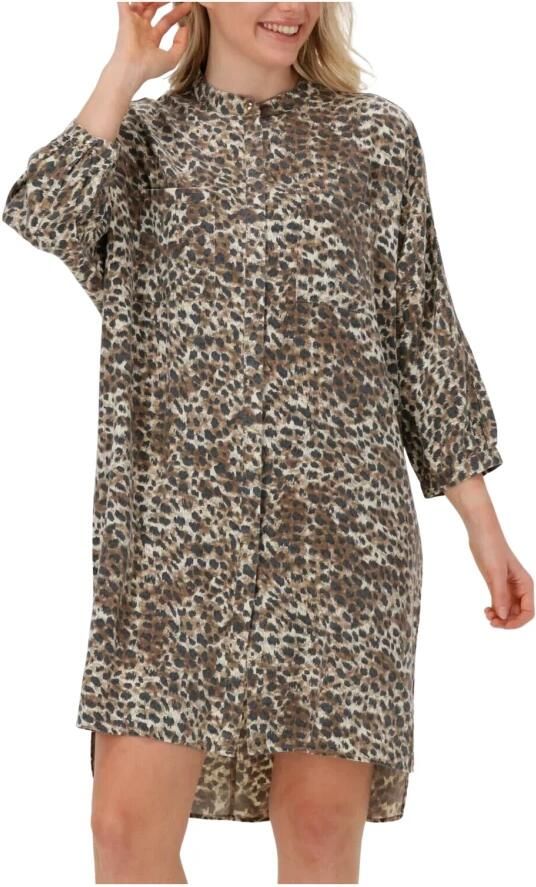 Sofie Schnoor Luipaardprint Mini Jurk Shirt Multicolor Dames - Foto 3