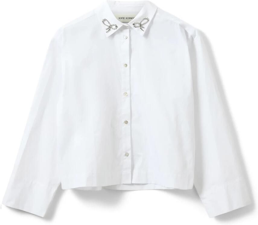 Sofie Schnoor Elegante Witte Overhemd met Fijne Details White Dames