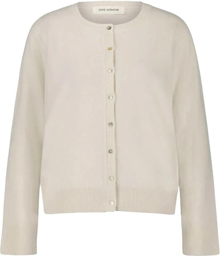 Sofie Schnoor Feminine Cardigan met Knopen Beige Dames