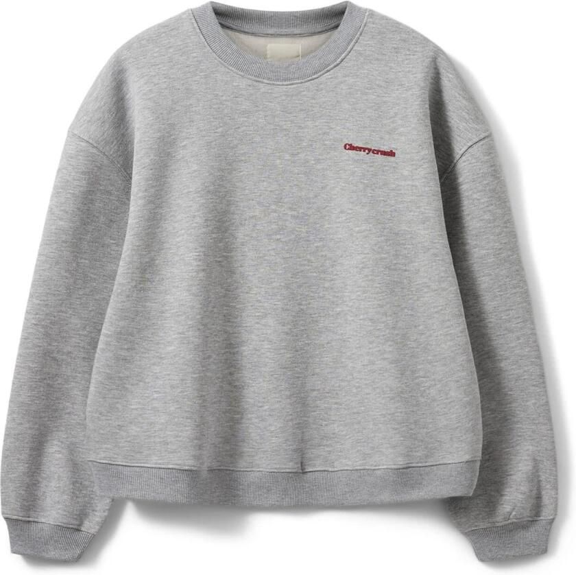 Sofie Schnoor Geborduurde Elisw Sweatshirt Grijs Melange Gray Dames