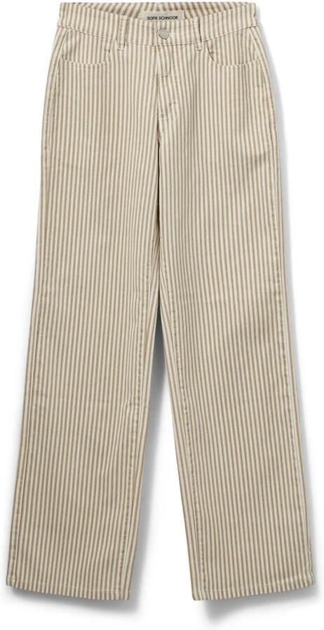 Sofie Schnoor Gestreepte Kameel Jeans Broek Beige Dames - Foto 4