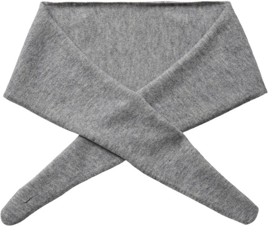 Sofie Schnoor Grijze Melange Wollen Sjaal Noellesw Model Gray Dames