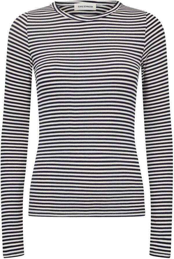 Sofie Schnoor Klassieke Lange Mouw Zwart Gestreepte Blouse Black Dames