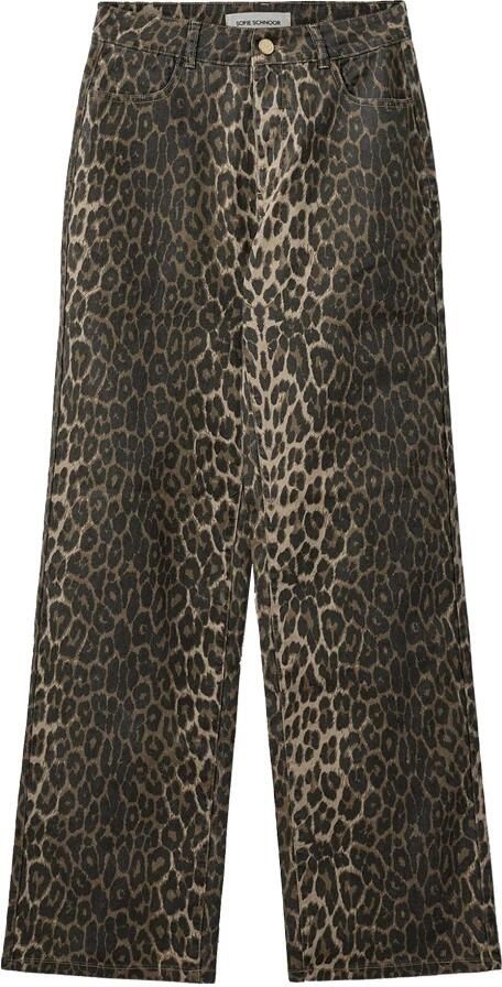 Sofie Schnoor Luipaardprint Denim Broek Snos606 Brown Dames - Foto 3