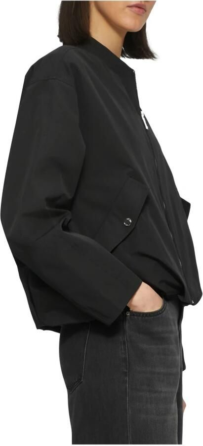 S.Oliver Blouson met relaxte pasvorm en gerimpelde details Black Dames