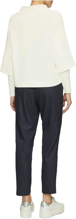 S.Oliver BLACK LABEL Sweatshirt met grote opstaande kraag en dubbellaagse mouwen - Foto 2