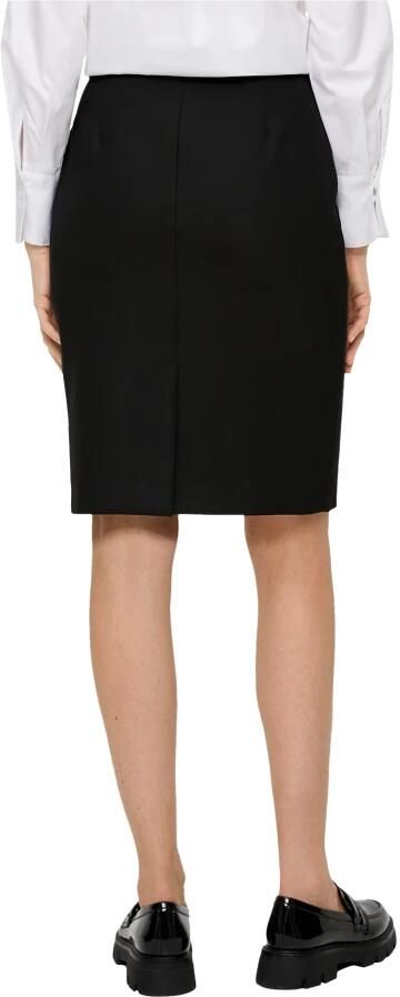 S.Oliver BLACK LABEL Knielange rok met structuurmotief - Foto 2