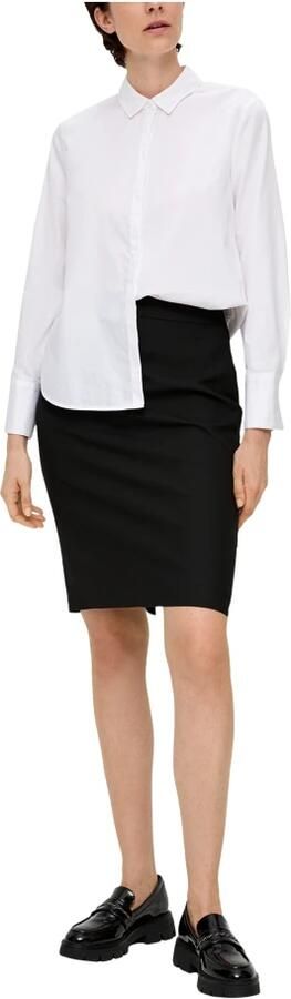 S.Oliver BLACK LABEL Knielange rok met structuurmotief - Foto 4