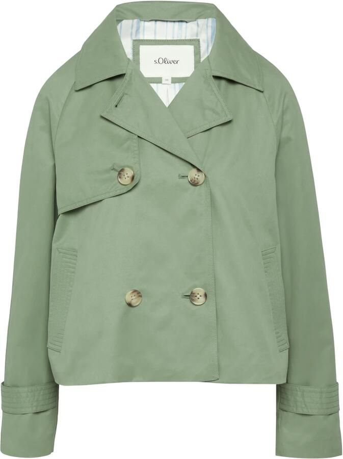 S.Oliver RED LABEL Relaxed fit jekker met raglanmouwen en streepmotief - Foto 6