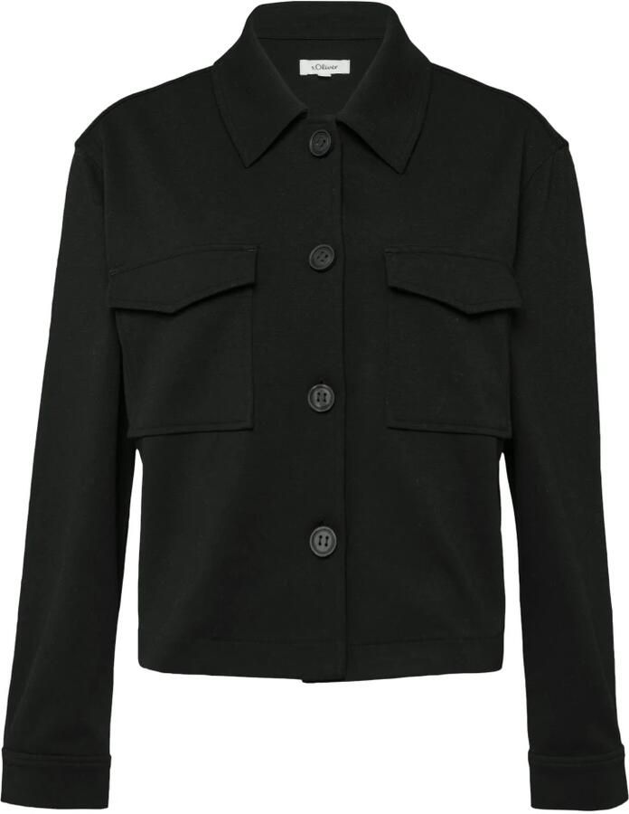 S.Oliver RED LABEL Relaxed fit jack van structuur-jersey - Foto 4