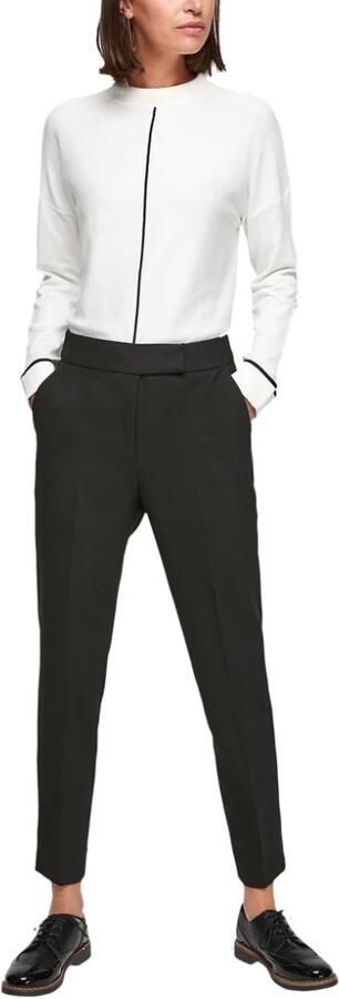 S.Oliver BLACK LABEL Regular fit cigarette pants met viscose model 'SUE' - Foto 9