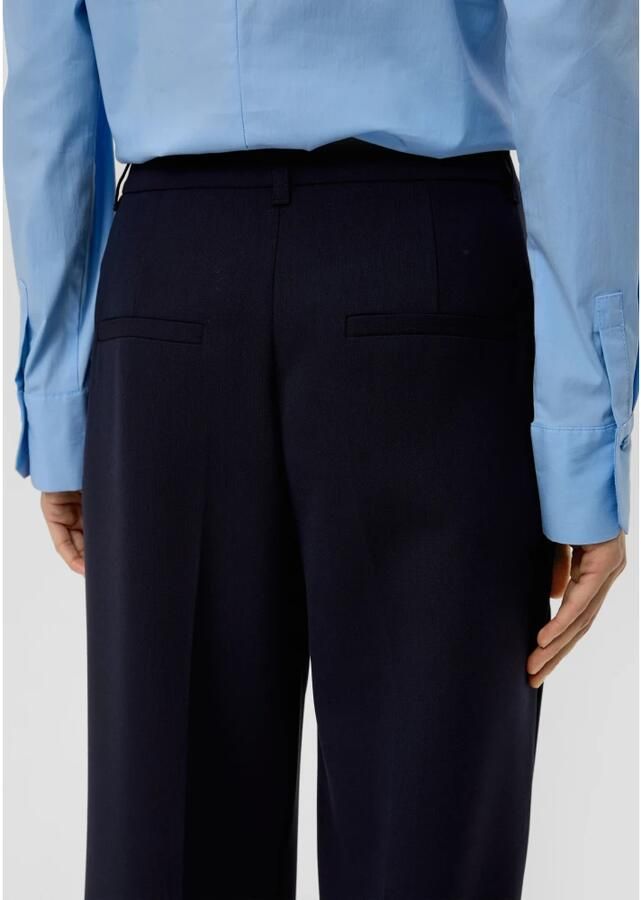 S.Oliver BLACK LABEL straight fit pantalon donkerblauw - Foto 3