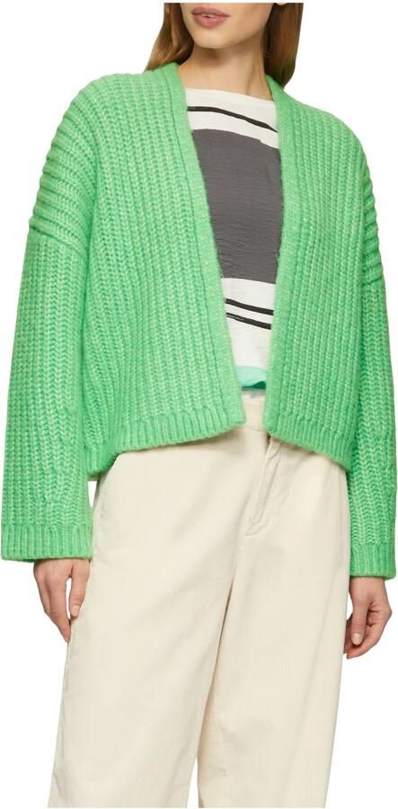 S.Oliver Zachte Gebreide Vest in Polylana Green Dames - Foto 4