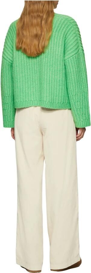 S.Oliver Zachte Gebreide Vest in Polylana Green Dames - Foto 6