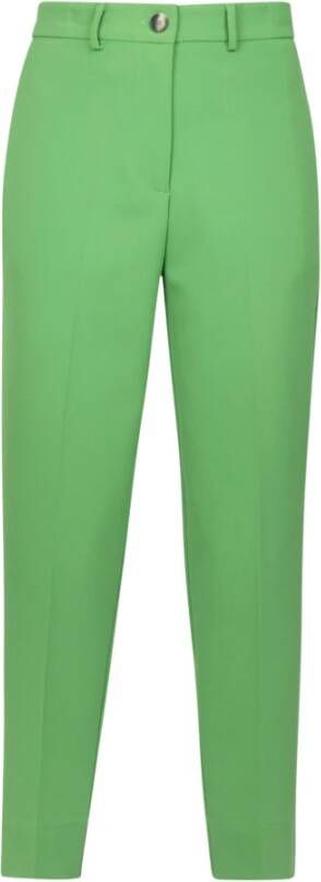 Solotre Straight Trousers Groen Dames