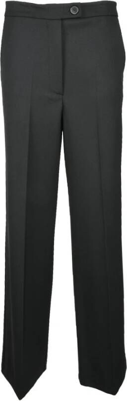 Solotre Zwarte broek voor vrouwen Zwart Dames
