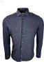Sonrisa Zwart Jersey Shirt Gemaakt in Italië Blauw Heren - Thumbnail 3