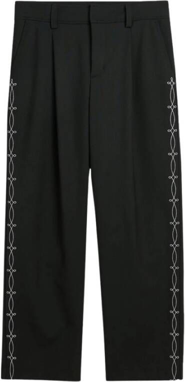 Soulland Leather Trousers Zwart Dames