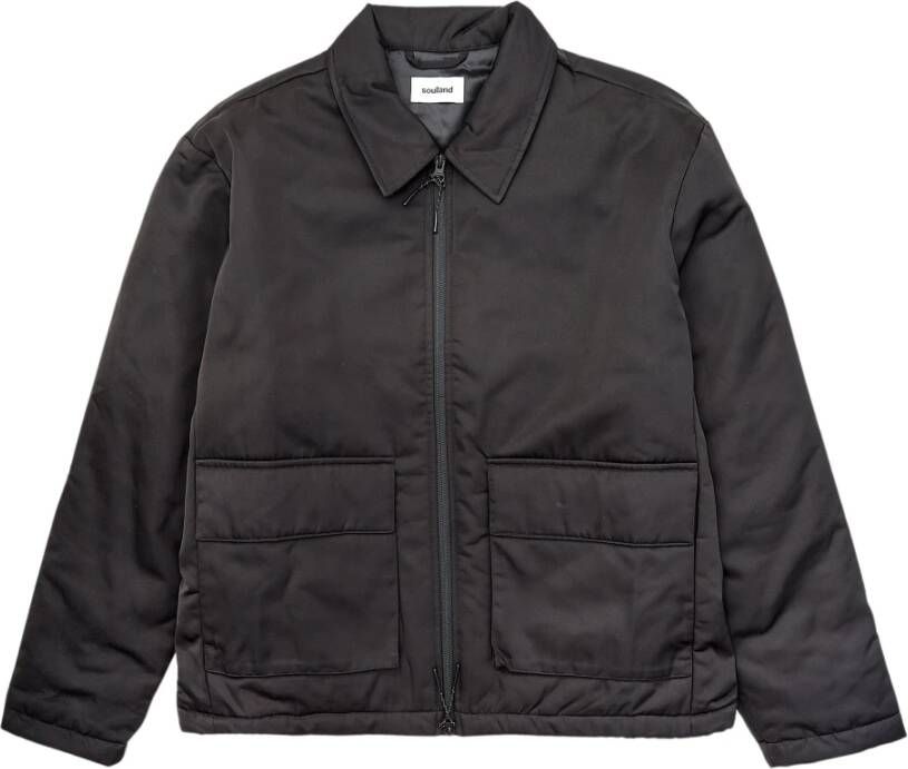 Soulland Gewatteerde Utility Jas Black Heren