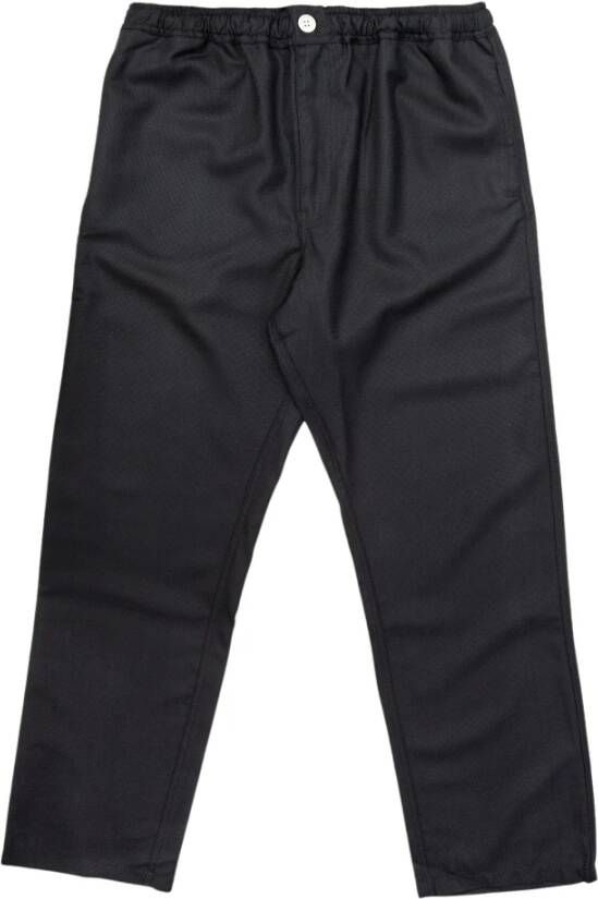 Soulland Wollen Broek met Zakken Black