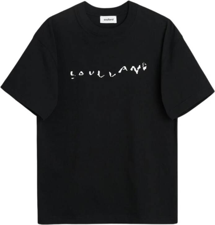 Soulland Logo T-shirt van 100% katoen Black Unisex