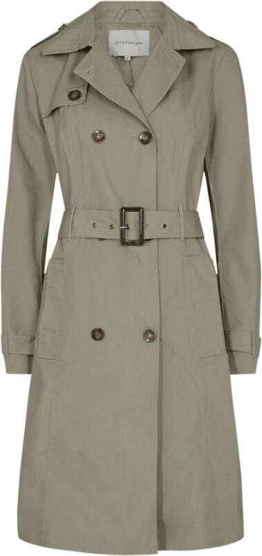 Soyaconcept Belted Coats Groen Dames