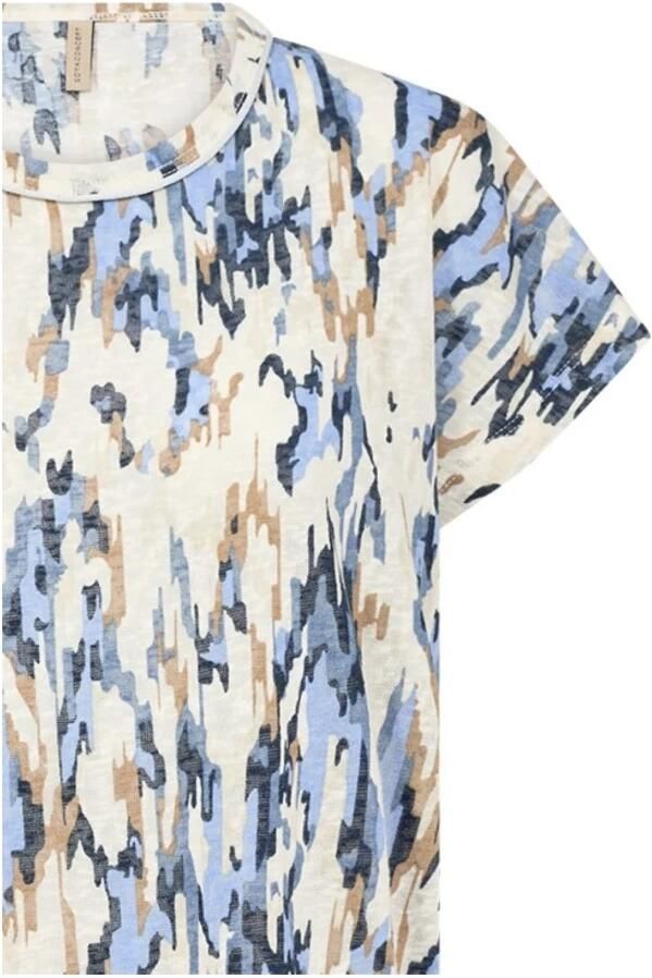 Soyaconcept Abstract Print Shirt Blauw Multicolor Dames - Foto 4