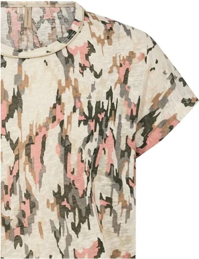 Soyaconcept Abstract Print Shirt in Perzik Multicolor Dames