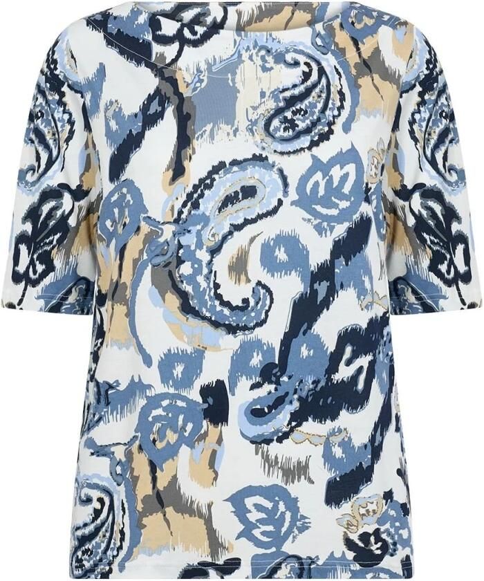 Soyaconcept Blauw Paisley Print Shirt Multicolor Dames - Foto 4