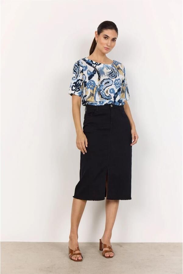 Soyaconcept Blauw Paisley Print Shirt Multicolor Dames - Foto 5