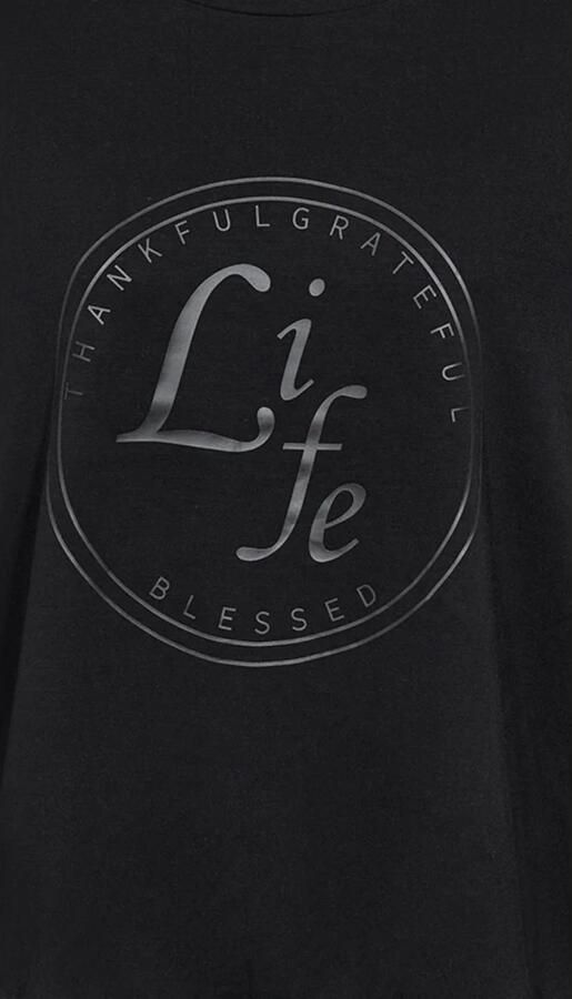 Soyaconcept Casual sweater met ronde halslijn Black Dames