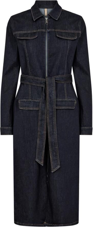 Soyaconcept Denim Jurk met Riem Blue Dames