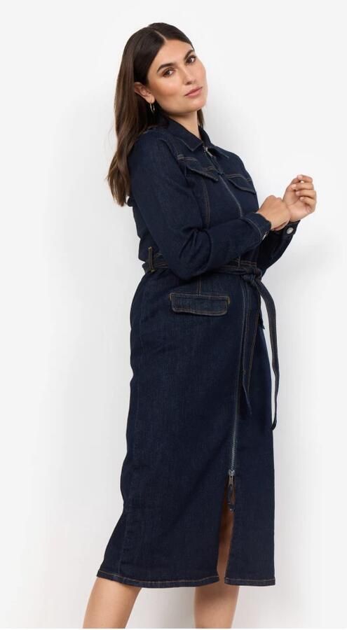 Soyaconcept Denim Jurk met Riem Blue Dames - Foto 6