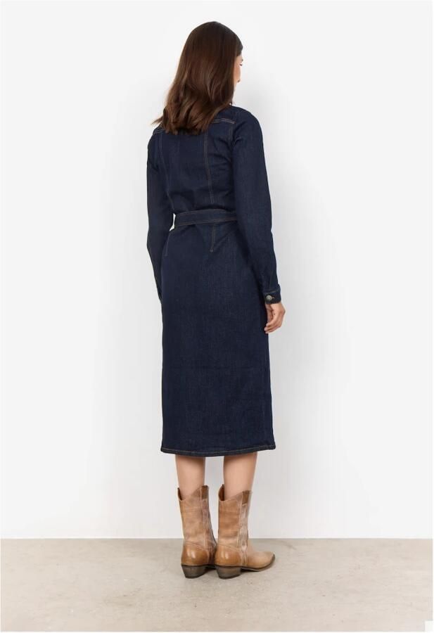 Soyaconcept Denim Jurk met Riem Blue Dames - Foto 4