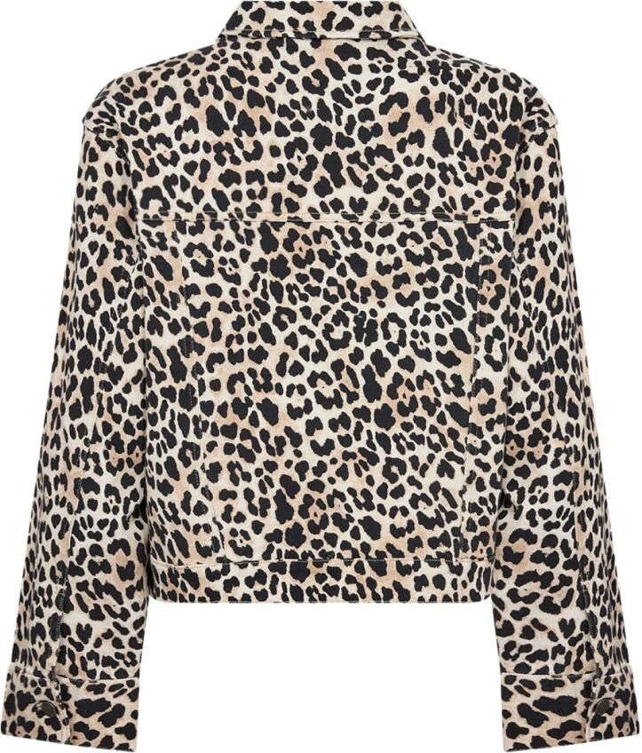 Soyaconcept Stijlvolle Camel Jas met Dierenprint Brown Dames - Foto 6