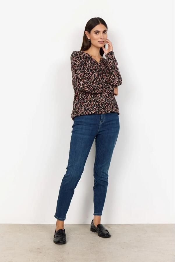 Soyaconcept Felicity Blush Shirt met Allover Print Multicolor Dames - Foto 2