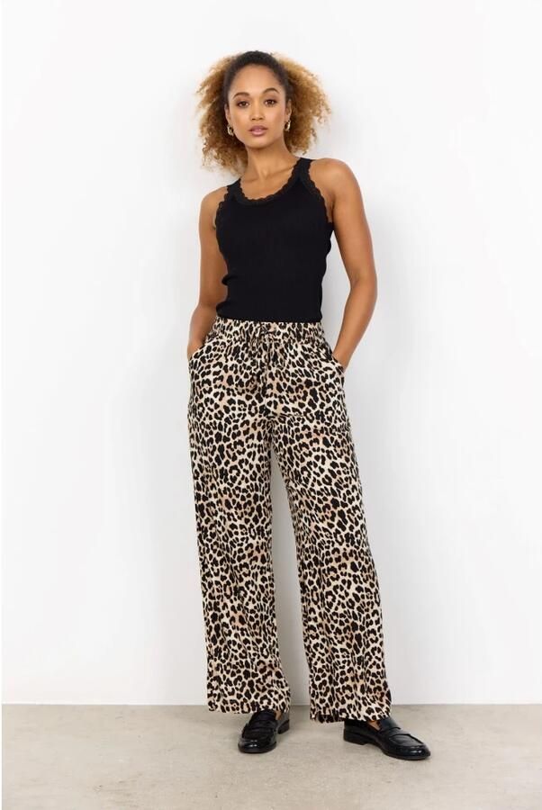 Soyaconcept Straight leg stoffen broek met elastische band model 'PIETTA'