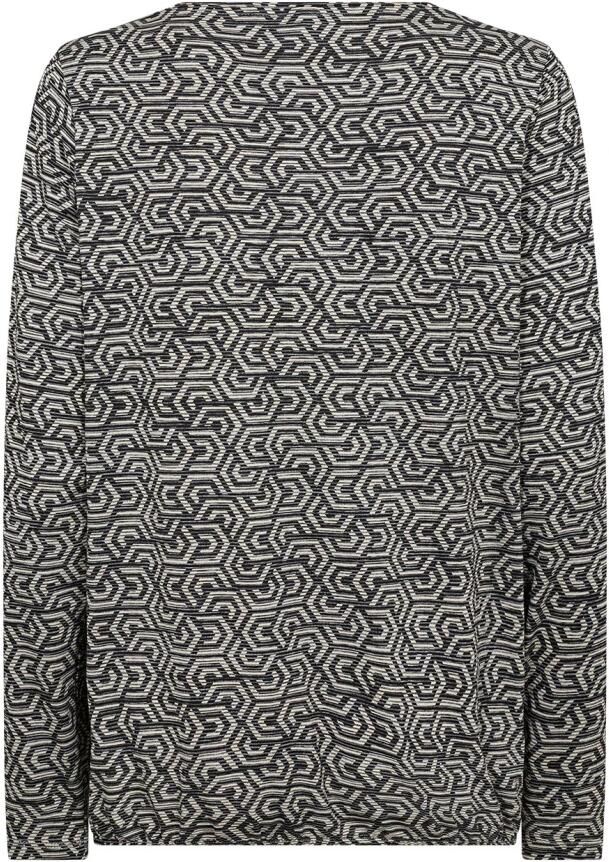 Soyaconcept Geometrisch Print Shirt Zwart Black Dames