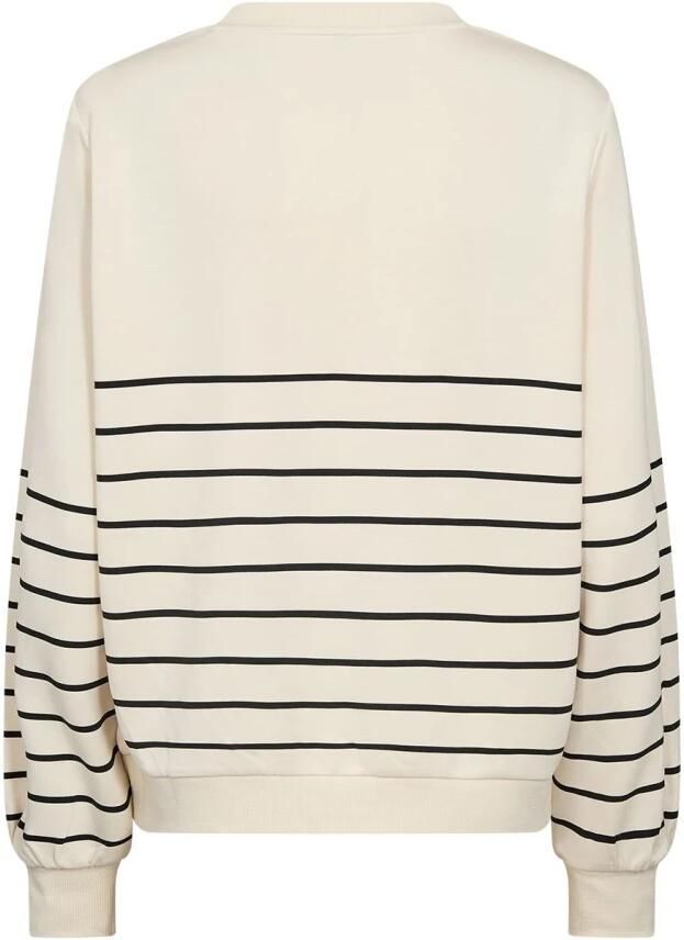 Soyaconcept Gestreepte trui met ronde halslijn Beige Dames - Foto 2