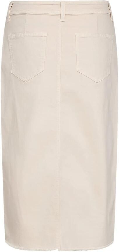 Soyaconcept Moderne Denim Rok met Split Beige Dames - Foto 5